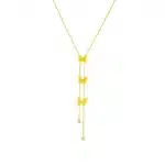 collier papillon plaqué or 5