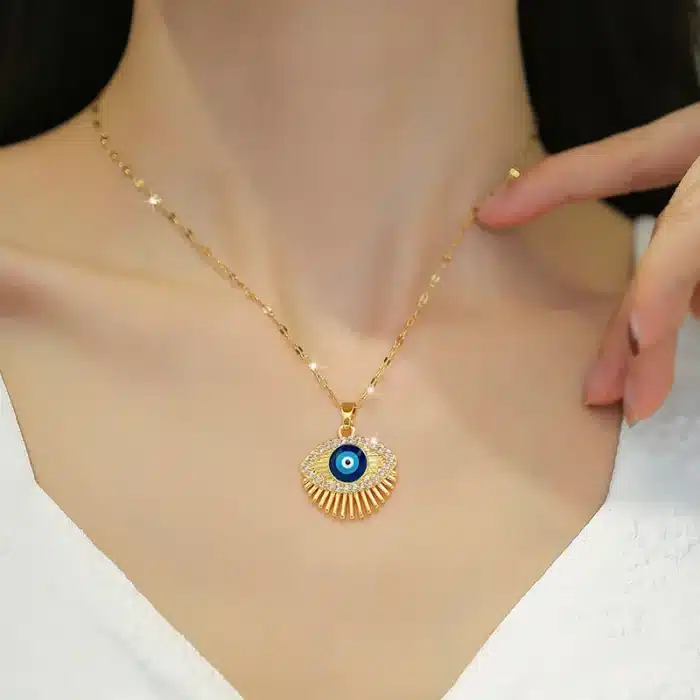 collier oeil grec 2