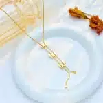 collier papillon plaqué or 3