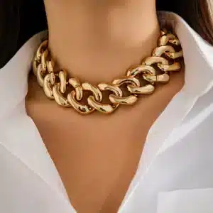 Collier femme grosse maille 1