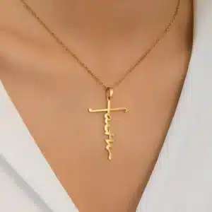 Collier Faith écrit 1