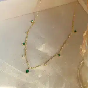 collier vert emeraude 1