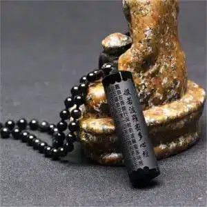 collier en obsidienne noire 1