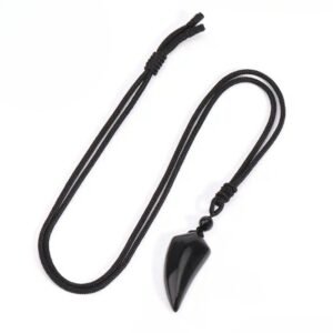 collier obsidienne noire