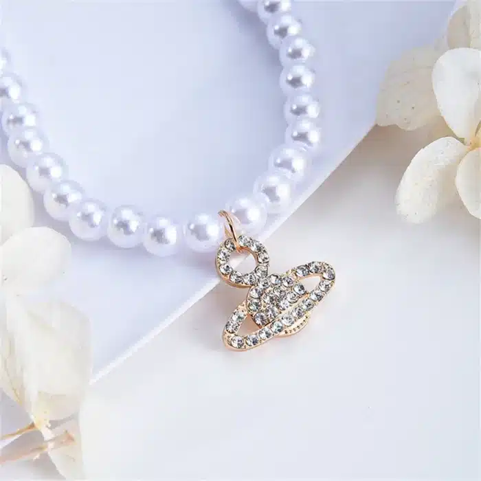 collier planète perles​ 1