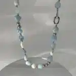 collier perles bleues 1