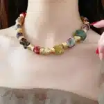 collier femme fantaisie coloré 5