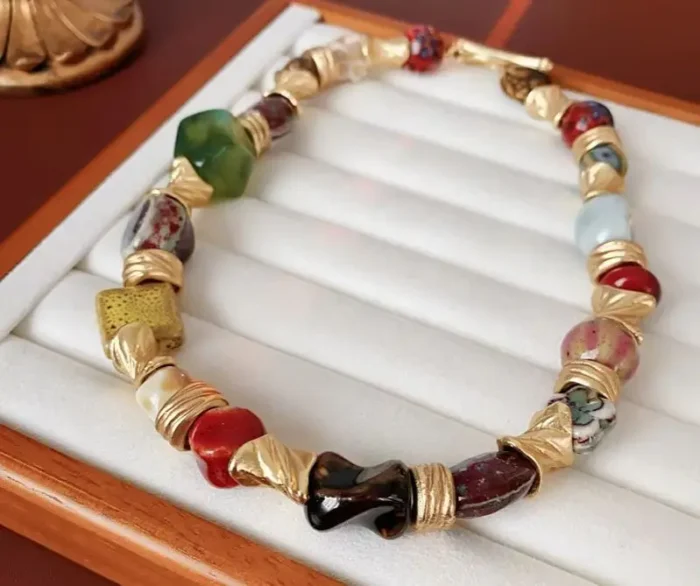 collier femme fantaisie coloré 4