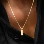 collier breloque acier inoxydable 2
