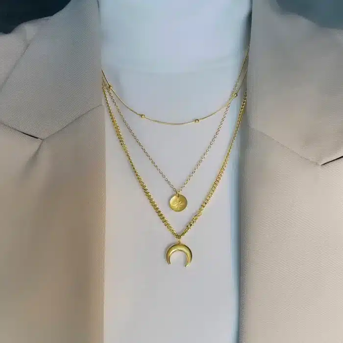 collier lune etoile 2