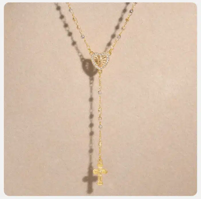 collier chapelet or 9