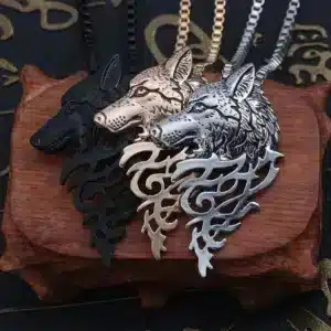 Ccollier loup homme 2