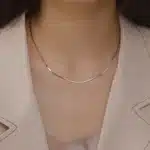 collier maille serpent argent 1