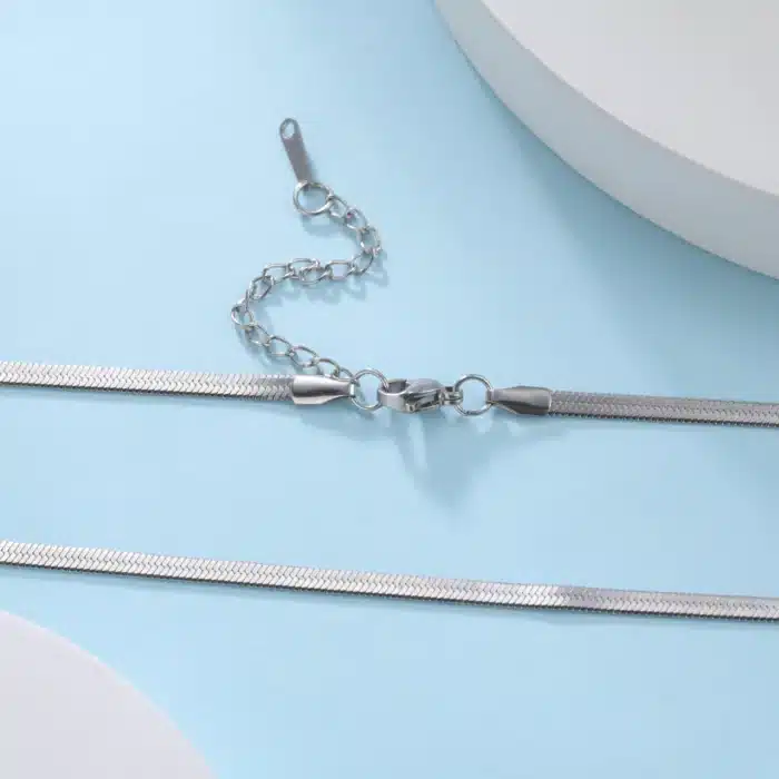 collier maille serpent argent 7