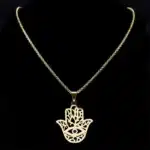 collier main de fatma or​ 5