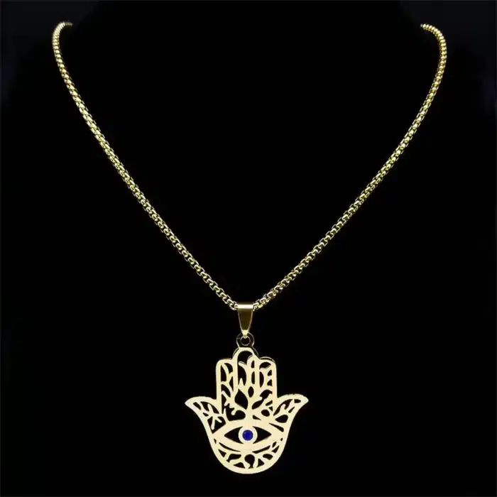 collier main de fatma or​ 5