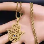 collier main de fatma or​ 3