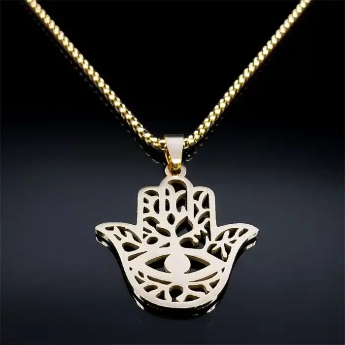 collier main de fatma or​ 4