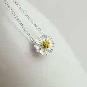 Colliers et pendentifs marguerite en argent Sterling 925 pour femmes, cadeau de Festival à la mode, bijoux en argent Sterling 1