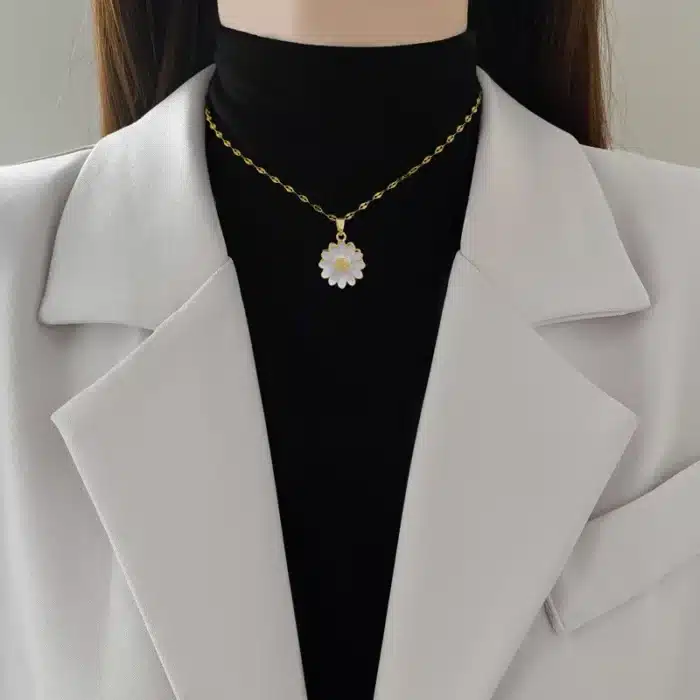 collier marguerite fleur​ 2