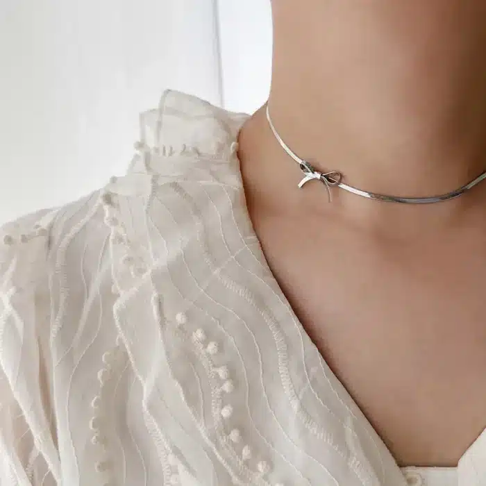 collier noeud papillon choker 1