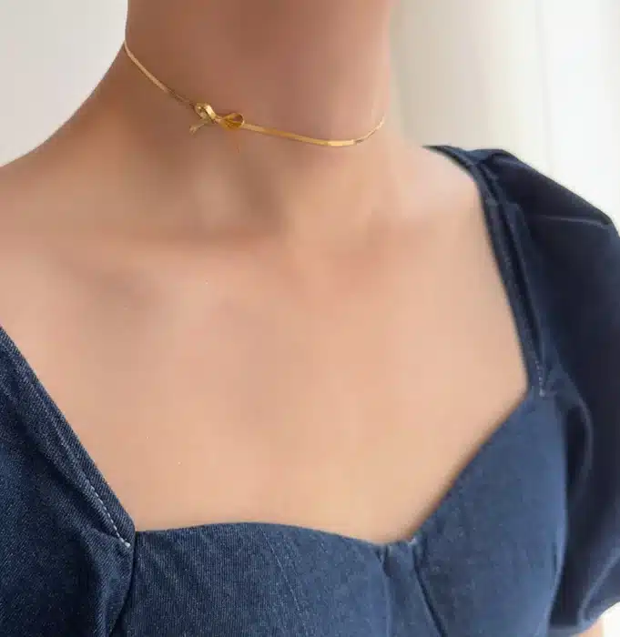 collier noeud papillon choker 12