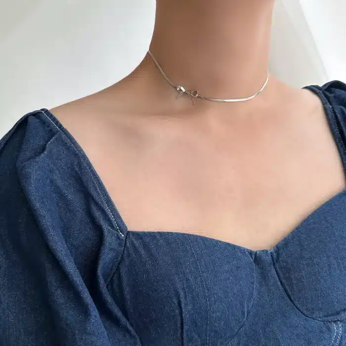 collier noeud papillon choker 11