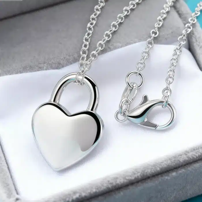 collier coeur cadenas 2
