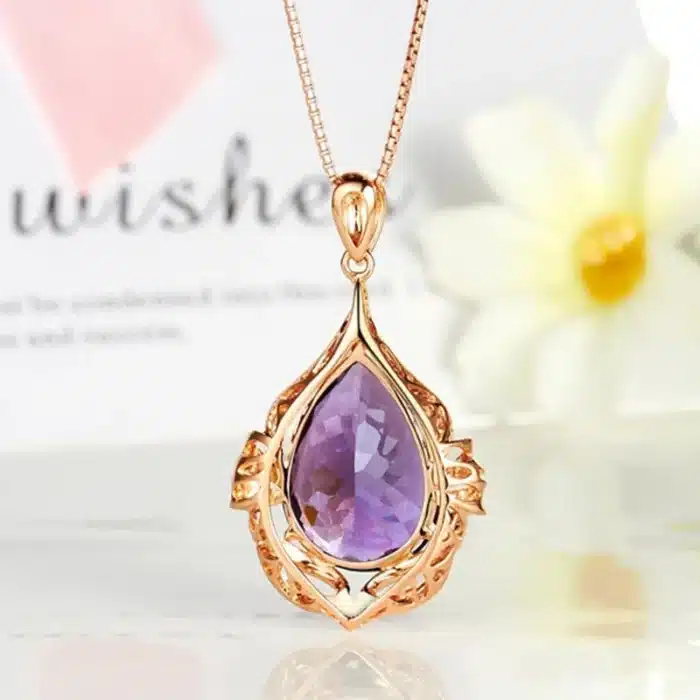 collier améthyste femme​ 3