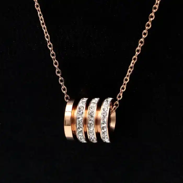collier talisman cylindre or​ 5