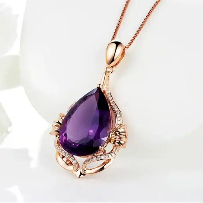 collier améthyste femme​ 1