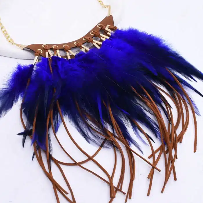 collier plume indien 13