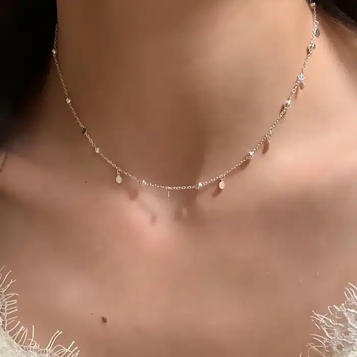 collier ras de cou pastille​ 3