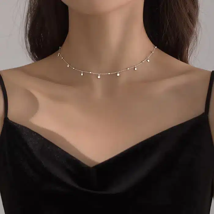 collier ras de cou pastille​ 1