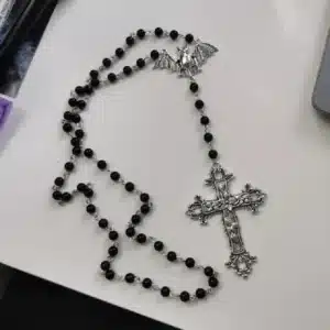 collier rosaire gothique 1