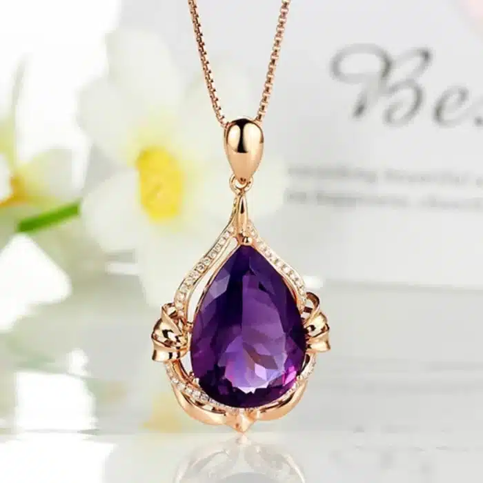 collier améthyste femme​ 2