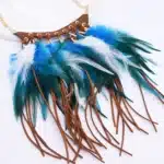 collier plume indien​ 2