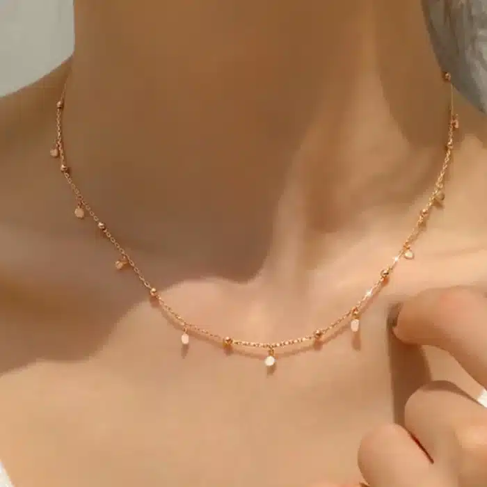 collier ras de cou pastille​ 7