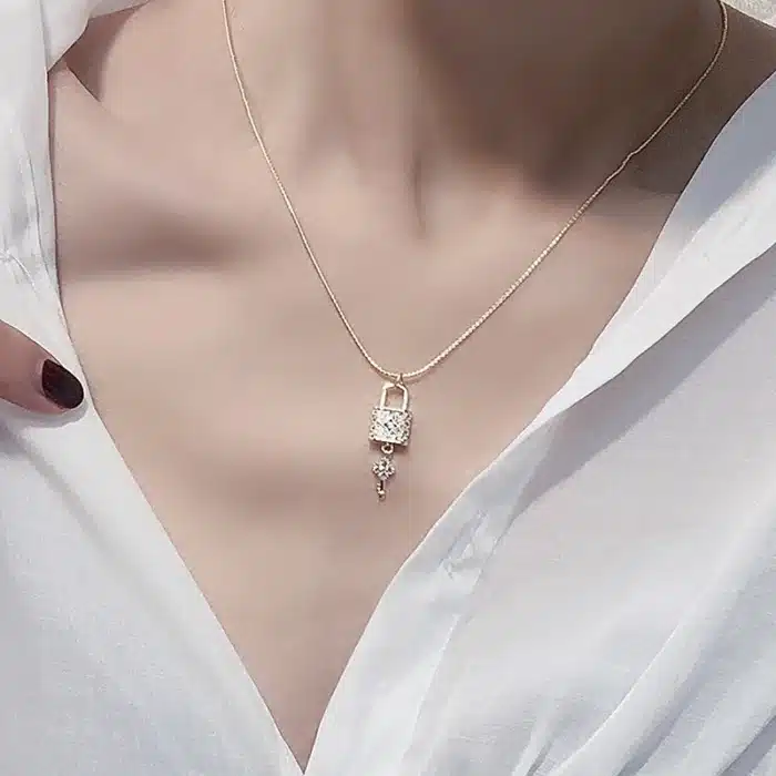 collier clé cadenas​ 6