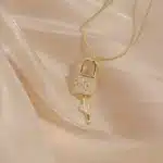 collier clé cadenas​ 1