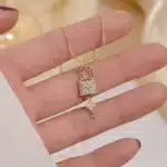 collier clé cadenas​ 2
