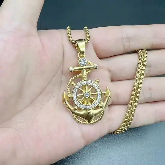 collier ancre de bateau​ 16
