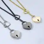collier cadenas coeur​ 2