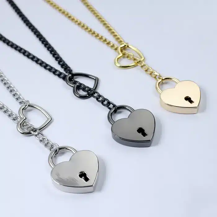 collier cadenas coeur​ 2