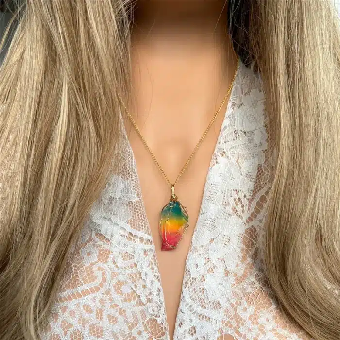 collier pierre multicolore 13