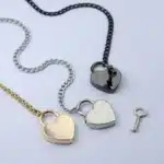 collier cadenas coeur​ 3