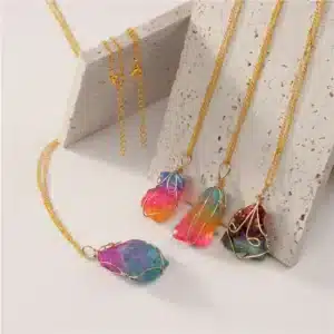collier pierre multicolore​ 9