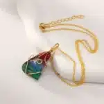 collier pierre multicolore​ 2