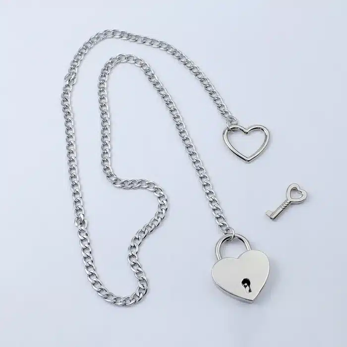 collier cadenas coeur​ 6