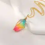 collier pierre multicolore​ 12